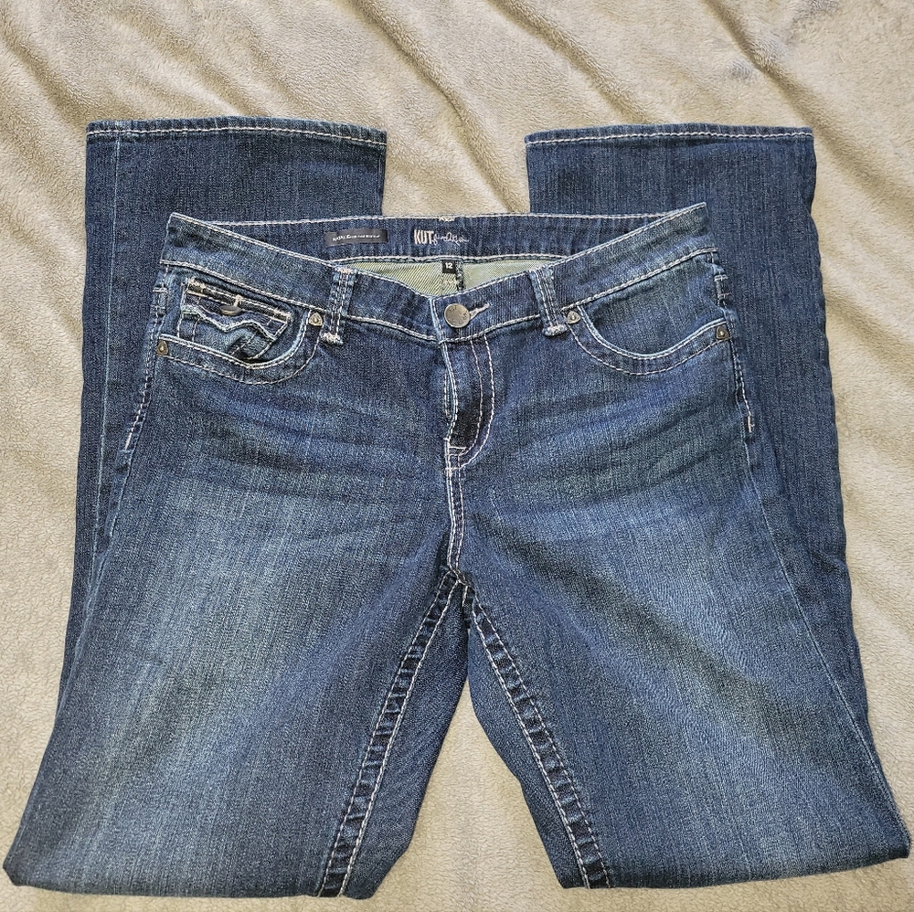 Kut from the Kloth Mid Wash Blue Bootcut  Jeans